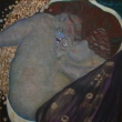 Danae, voln kopie od Gustava Klimta, 70 x 70 cm, olej na pltn, 2011
